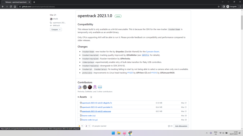 Download OpenTrack