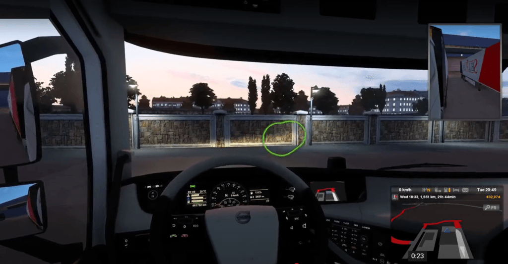 Euro Truck Simulator 2 with head tracking