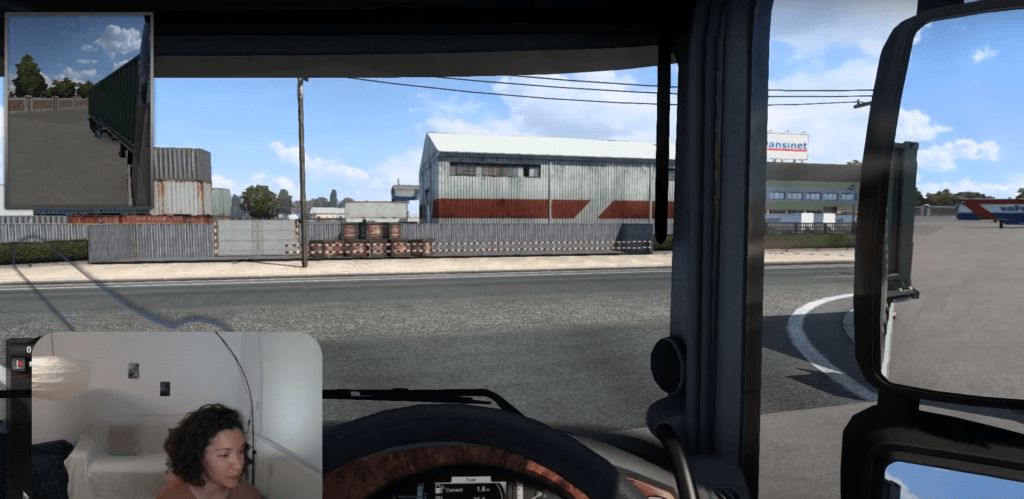 Euro Truck Simulator 2 driving screenshot