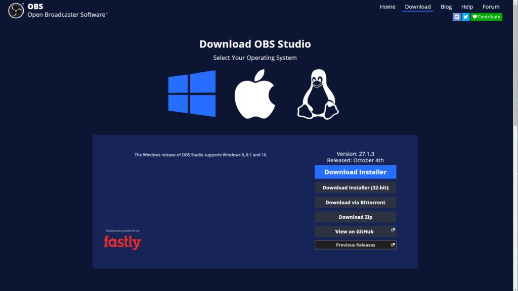 OBS Studio download