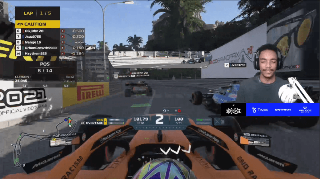 McLarenShadow is sim racing in F1 2021 on Twitch