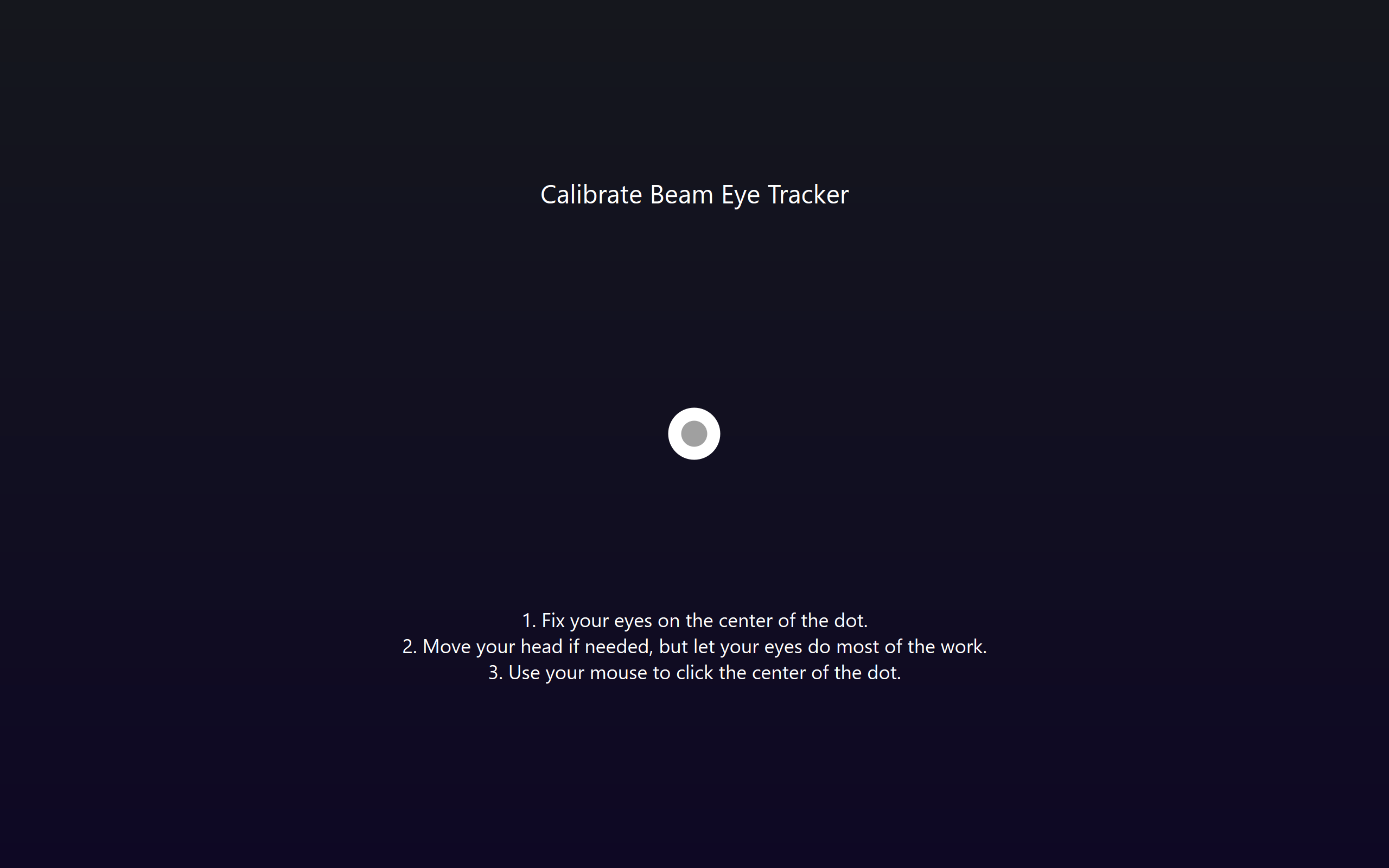 Beam Guided Setup: Calibration in Progress