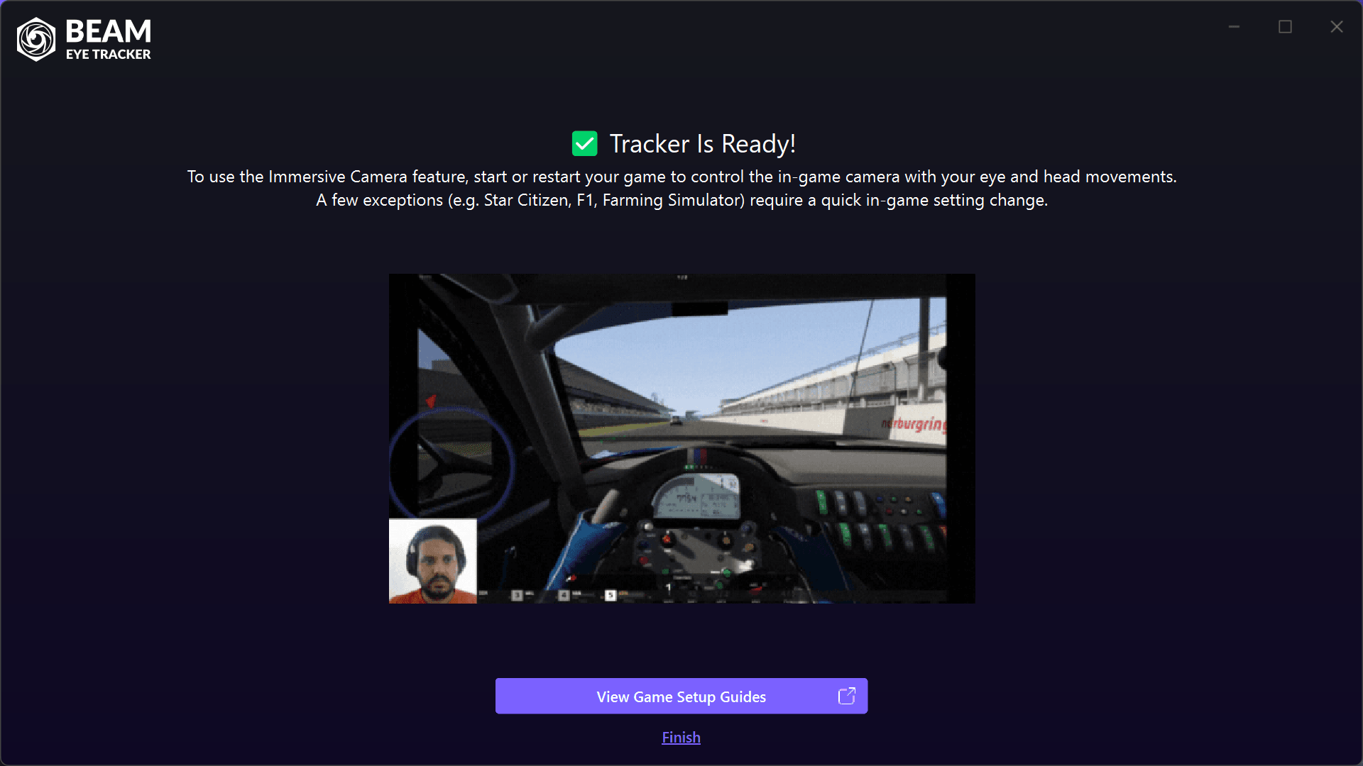 Beam Guided Setup: Tracker Is Ready
